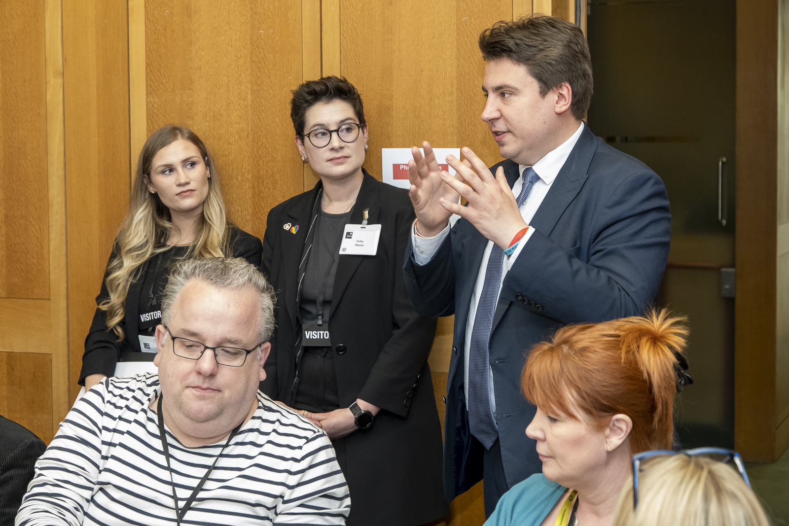 The APPG listening to Shaun Bailey speak