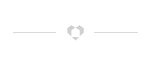 Divider with 2 lines either side of a Midland Heart logo