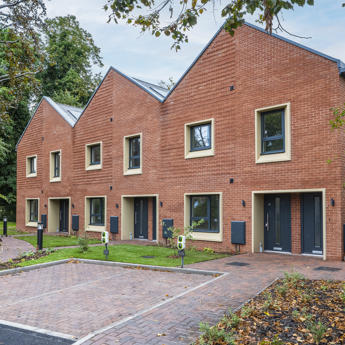 Front of some Elvetham homes