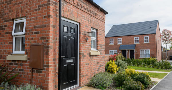 Front door and home at Fleckney